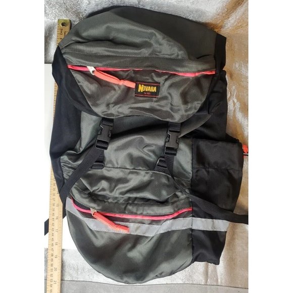 Novara/REI Bags Novara Rei Bicycle Cycling Bag Bike Gear Saddle Black Gray Reflective Stripe